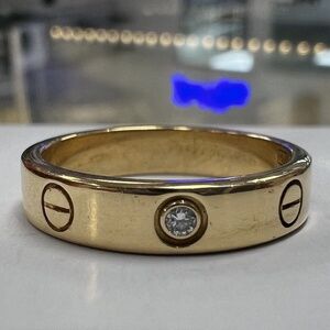 Cartier Love Ring Wedding Band Yellow Gold/Diamond